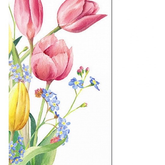 Pacote Com 20 Guardanapos 33x33cm Tulips Bouquet Fsc Mix